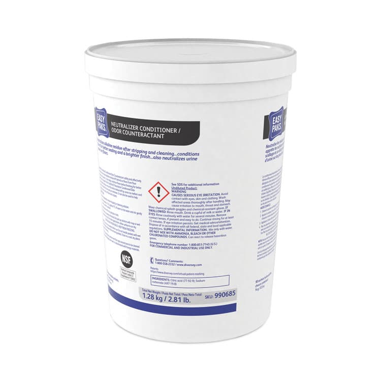 DIVERSEY Neutralizer Conditioner/Odor Counteractant, 0.5 oz Packet, 90/Tub, 2 Tubs/Carton (DVO990685) thumbnail 4