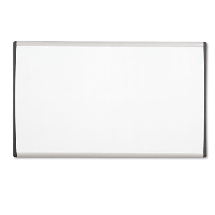 QUARTET MFG. ARC Frame Cubicle Board, Magnetic Dry Erase, 30" x 18", White Surface, Satin Aluminum Frame (QRTARC3018)