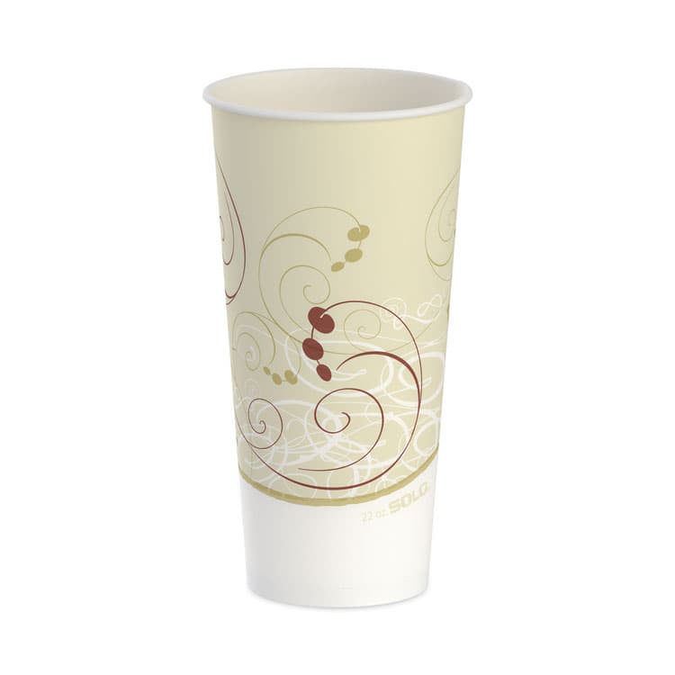 DART Symphony Treated-Paper Cold Cups, 22 oz, White/Beige/Red, 50/Bag, 20 Bags/Carton (SCCRS22NSYM) thumbnail 3