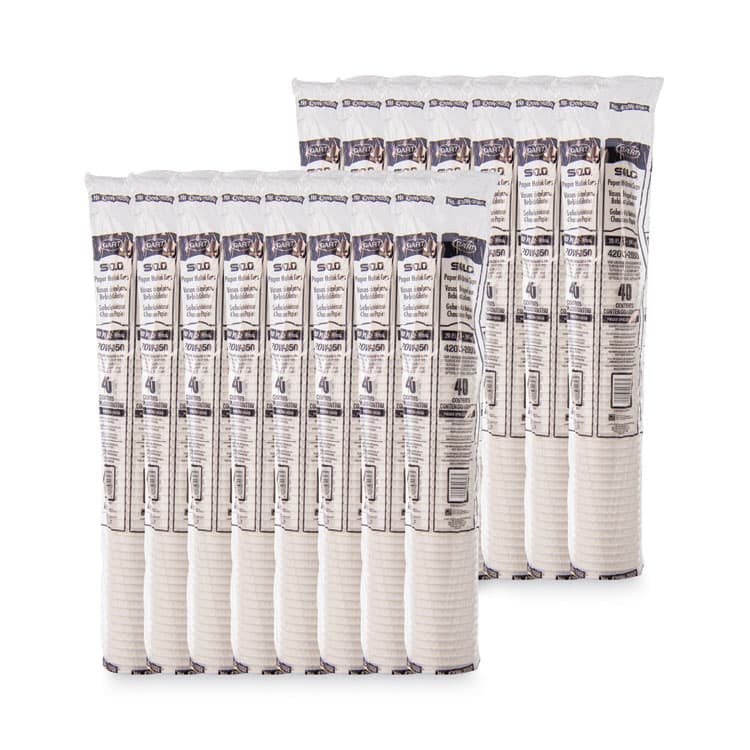 DART Single-Sided Poly Paper Hot Cups, 20 oz, White, 600/Carton (SCC420W) thumbnail 4