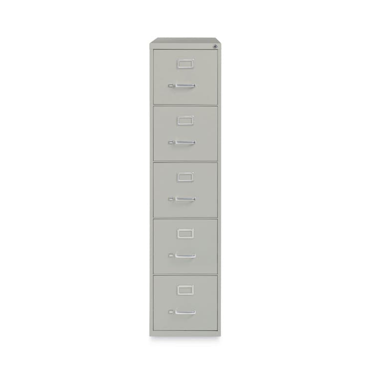 ALERA Five-Drawer Economy Vertical File, Letter-Size File Drawers, 15" x 26.5" x 61.37", Light Gray (ALEHVF1562LG) thumbnail 2