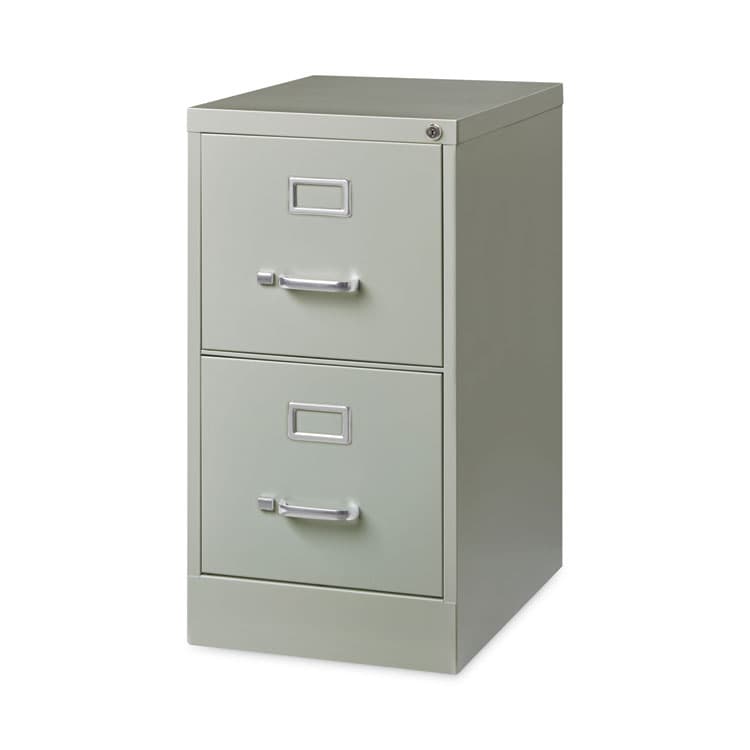 ALERA Two-Drawer Economy Vertical File, Letter-Size File Drawers, 15" x 22" x 28.37", Light Gray (ALEHVF152229LG) thumbnail 2