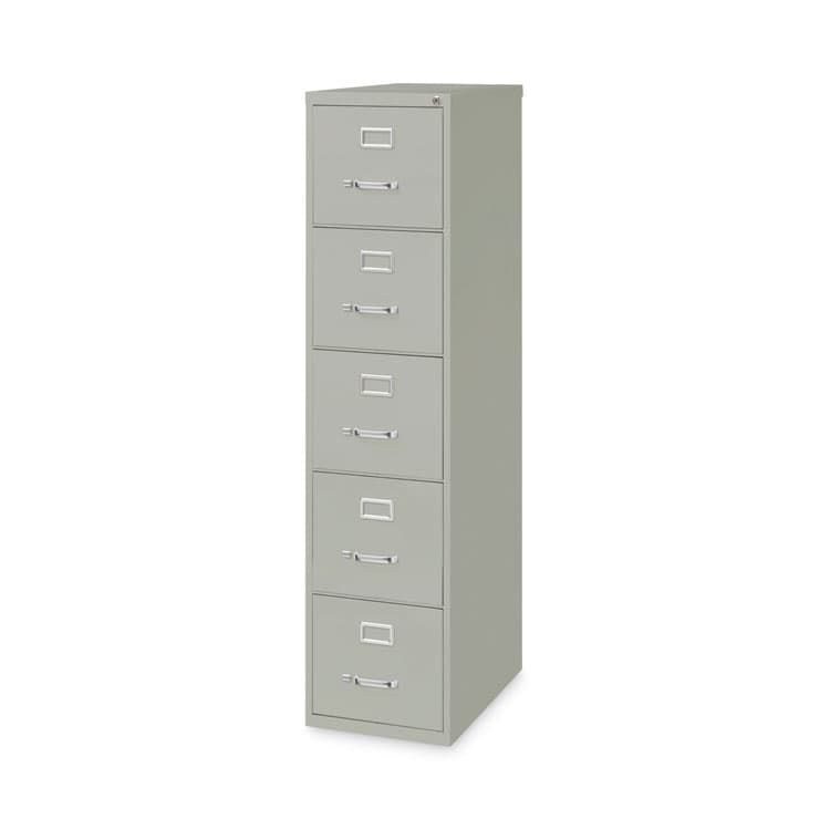 ALERA Five-Drawer Economy Vertical File, Letter-Size File Drawers, 15" x 26.5" x 61.37", Light Gray (ALEHVF1562LG)