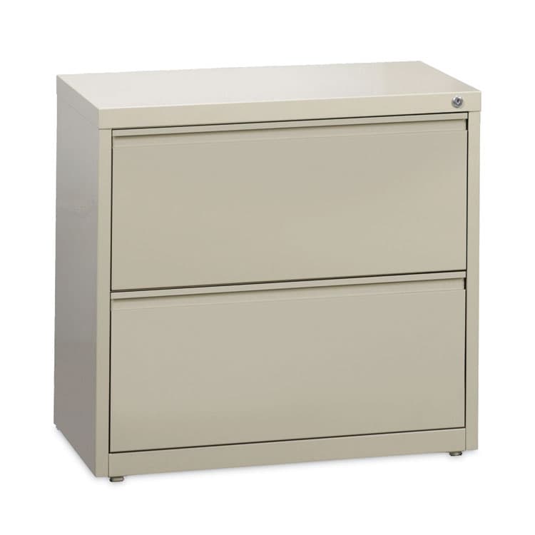 HIRSH INDUSTRIES SPACE SOLUTIONS Lateral File Cabinet, 2 Letter/Legal/A4-Size File Drawers, Putty, 30 x 18.62 x 28 (HID14970)