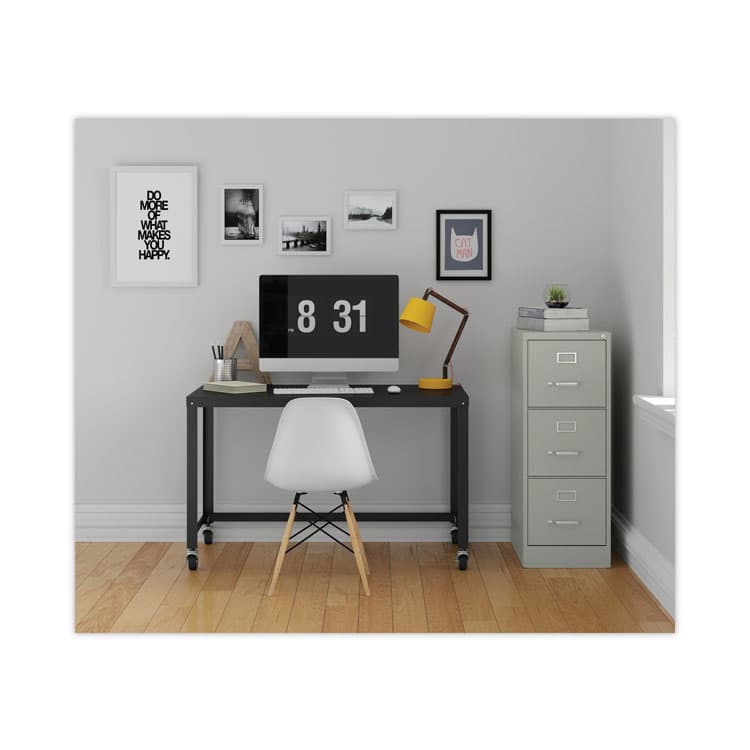 ALERA Three-Drawer Economy Vertical File, Letter-Size File Drawers, 15" x 22" x 40.19", Light Gray (ALEHVF1541LG) thumbnail 4