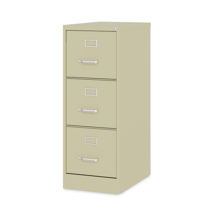 ALERA Three-Drawer Economy Vertical File, Letter-Size File Drawers, 15" x 22" x 40.19", Putty (ALEHVF1541PY) thumbnail 3