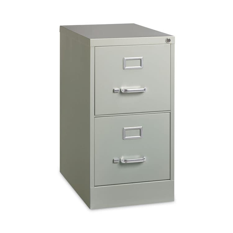 ALERA Two-Drawer Economy Vertical File, Letter-Size File Drawers, 15" x 22" x 28.37", Light Gray (ALEHVF152229LG) thumbnail 3