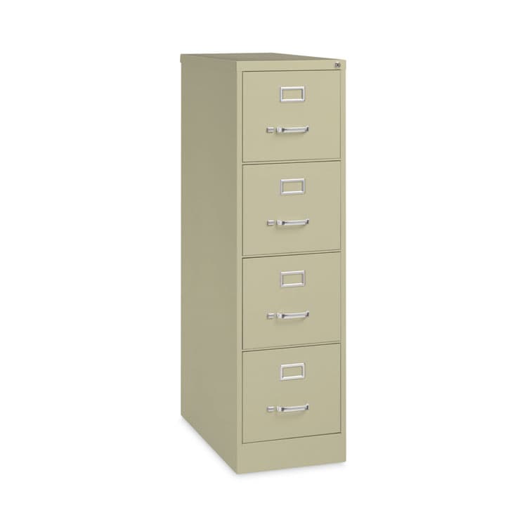 ALERA Four-Drawer Economy Vertical File, Letter-Size File Drawers, 15" x 26.5" x 52", Putty (ALEHVF152652PY) thumbnail 3