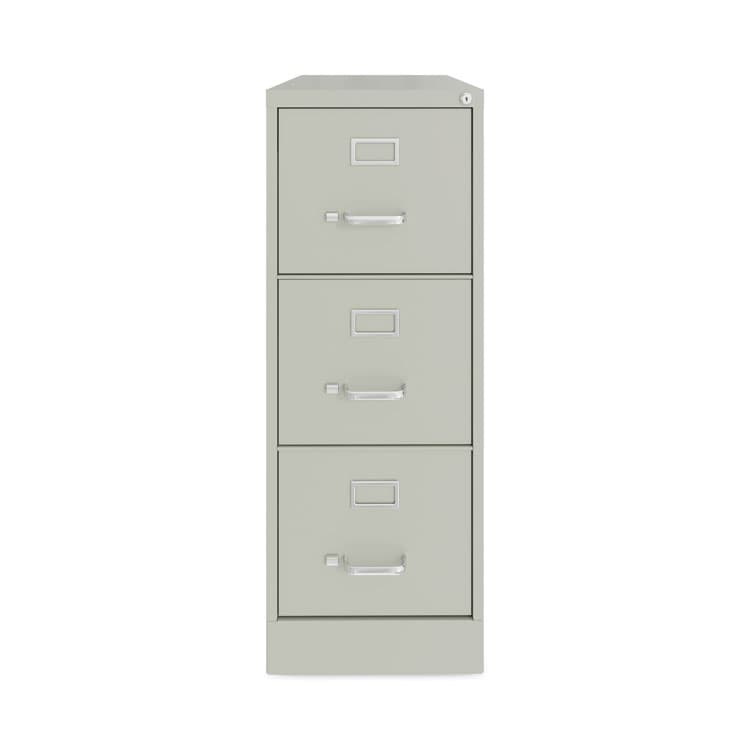 ALERA Three-Drawer Economy Vertical File, Letter-Size File Drawers, 15" x 22" x 40.19", Light Gray (ALEHVF1541LG)