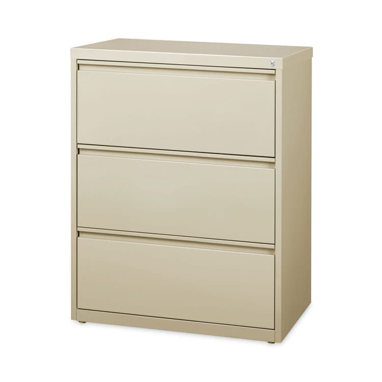 ALERA Lateral File, Three Legal/Letter/A4-Size File Drawers, 30" x 18.62" x 40.25", Putty (ALEHLF3041PY) thumbnail 2