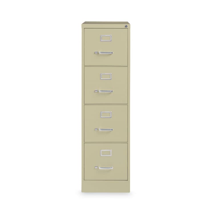ALERA Four-Drawer Economy Vertical File, Letter-Size File Drawers, 15" x 22" x 52", Putty (ALEHVF152252PY)