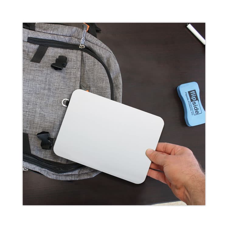 FLIPSIDE PRODUCTS Dry Erase Board, 9" x 6", White Surface, 24/Pack (FLP11454) thumbnail 3