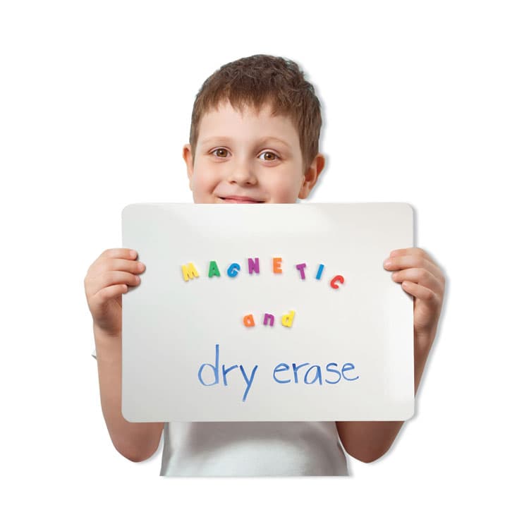 FLIPSIDE PRODUCTS Magnetic Dry Erase Board Set with Assorted Color Markers, 12" x 9", White Surface, 12/Pack (FLP31004) thumbnail 3