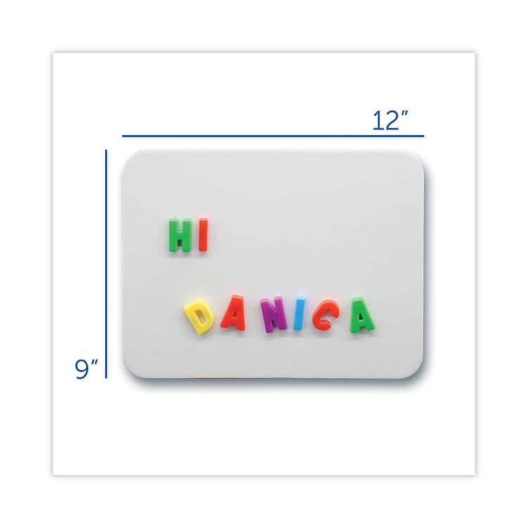 FLIPSIDE PRODUCTS Magnetic Dry Erase Board Set with Assorted Color Markers, 12" x 9", White Surface, 12/Pack (FLP31004) thumbnail 4