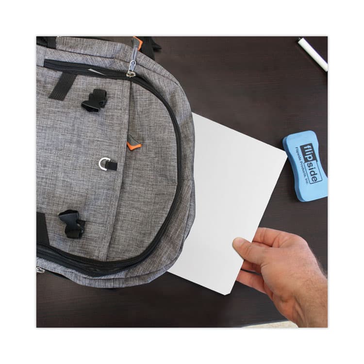 FLIPSIDE PRODUCTS Dry Erase Board Set, 12" x 9", White Surface, 12/Pack (FLP31003) thumbnail 3