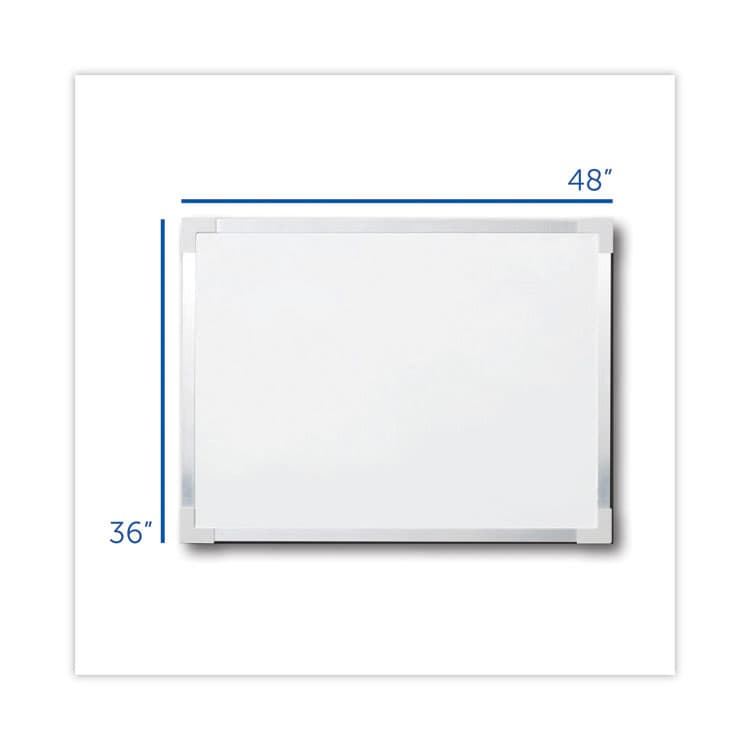 FLIPSIDE PRODUCTS Framed Dry Erase Board, 48" x 36", White Surface, Satin Aluminum Frame (FLP17641) thumbnail 2
