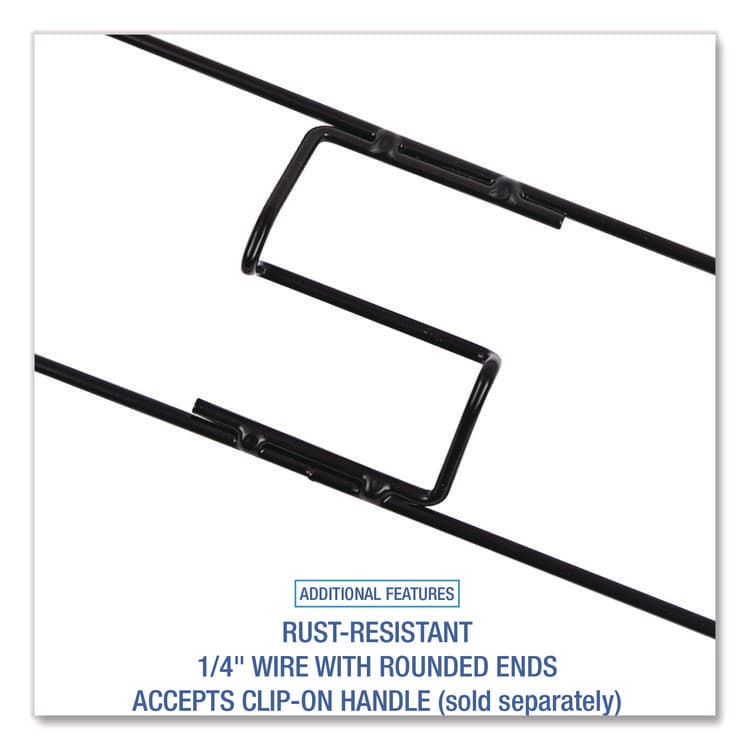 BOARDWALK Clip-On Dust Mop Frame, 48w x 5d, Zinc Plated (BWK1448) thumbnail 4