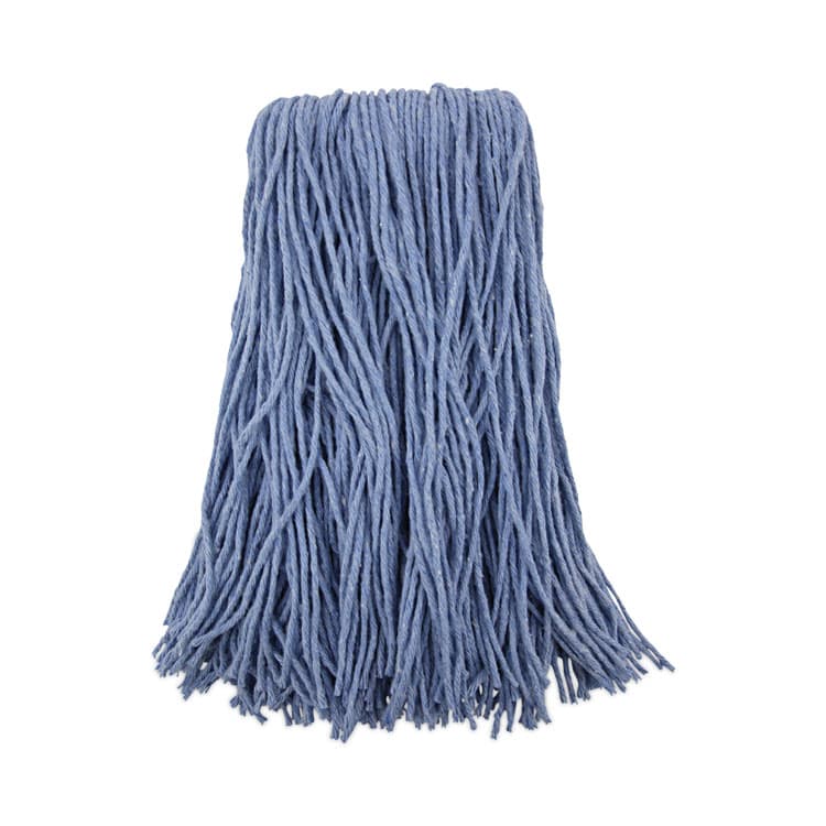 BOARDWALK Mop Head, Standard Head, Cotton/Synthetic Fiber, Cut-End, #24, Blue, 12/Carton (BWK2024B)
