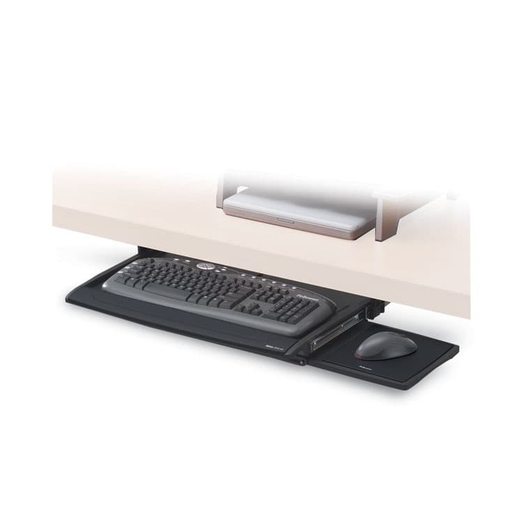 FELLOWES MFG. CO. Deluxe Keyboard Drawer, 20.5w x 11.13d, Black (FEL8031207) thumbnail 4