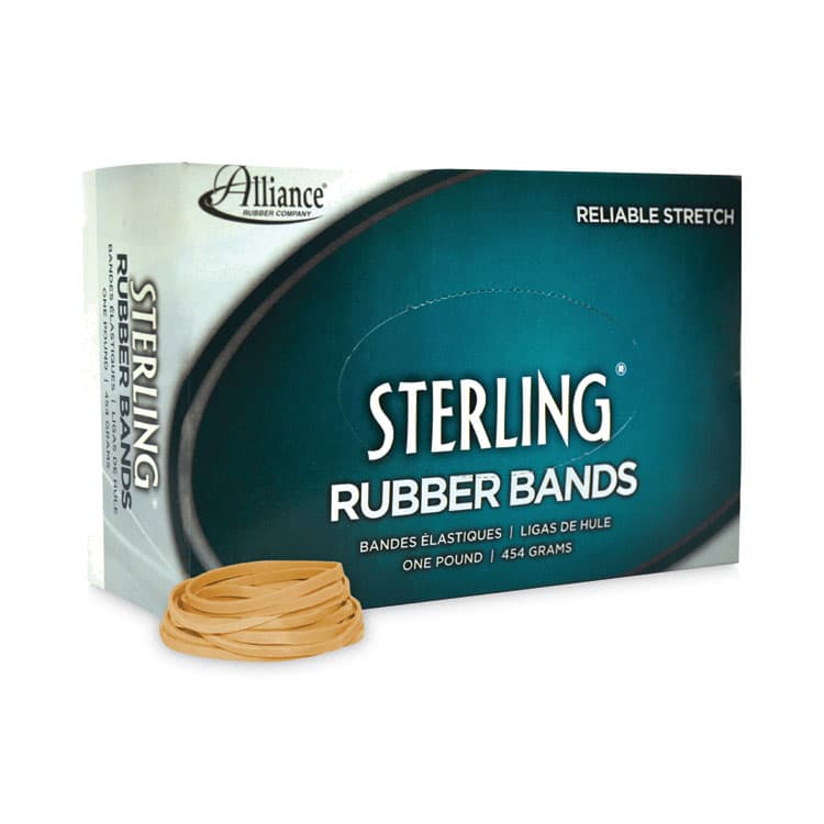 ALLIANCE RUBBER Sterling Rubber Bands, Size 31, 0.03" Gauge, Crepe, 1 lb Box, 1,200/Box (ALL24315) thumbnail 2