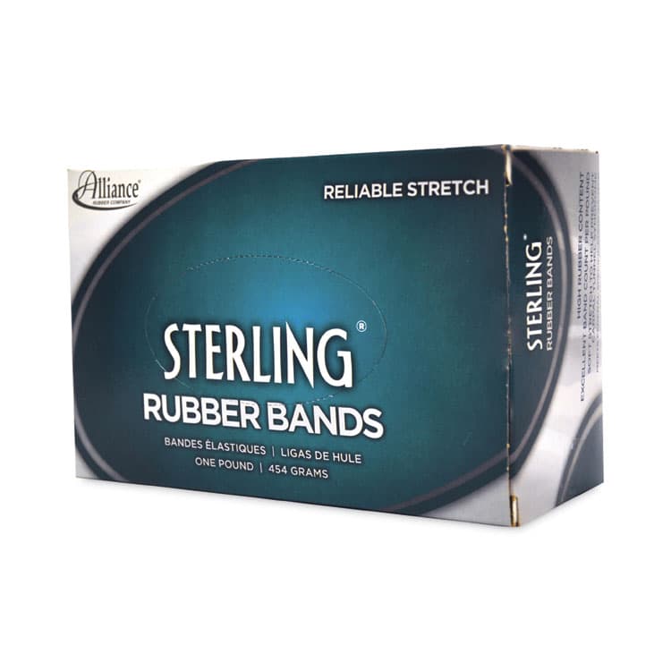 ALLIANCE RUBBER Sterling Rubber Bands, Size 32, 0.03" Gauge, Crepe, 1 lb Box, 950/Box (ALL24325) thumbnail 3
