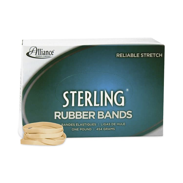 ALLIANCE RUBBER Sterling Rubber Bands, Size 62, 0.03" Gauge, Crepe, 1 lb Box, 600/Box (ALL24625)