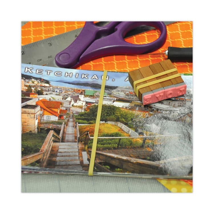 ALLIANCE RUBBER Pale Crepe Gold Rubber Bands, Size 19, 0.04" Gauge, Golden Crepe, 1 lb Box, 1,890/Box (ALL20195) thumbnail 2