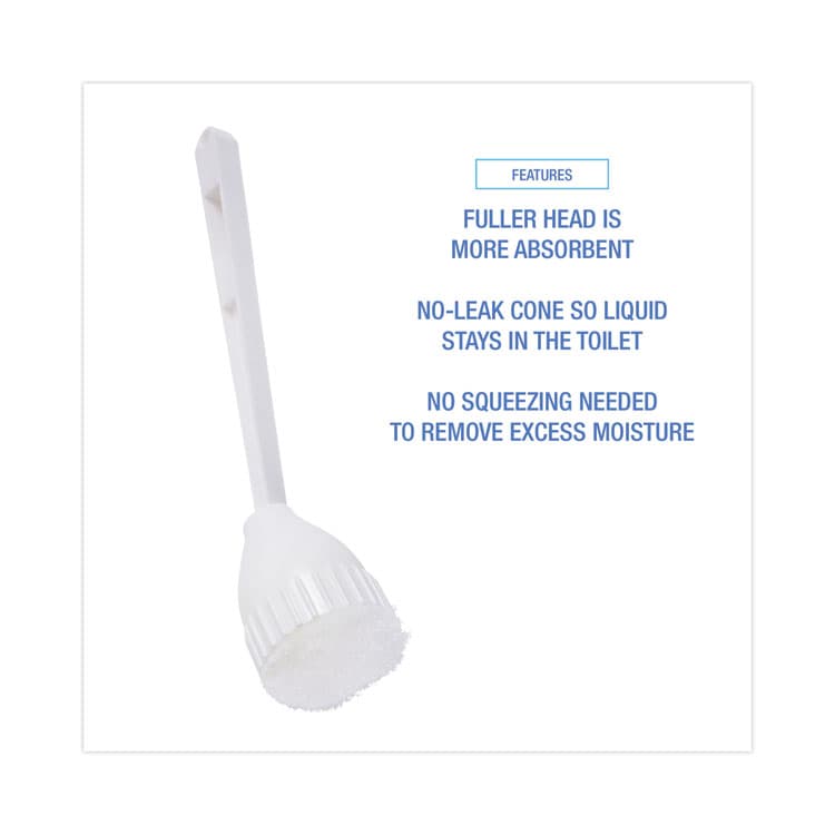 BOARDWALK Cone Bowl Mop, 10" Handle, 2" Mop Head, White (BWK00170EA) thumbnail 3