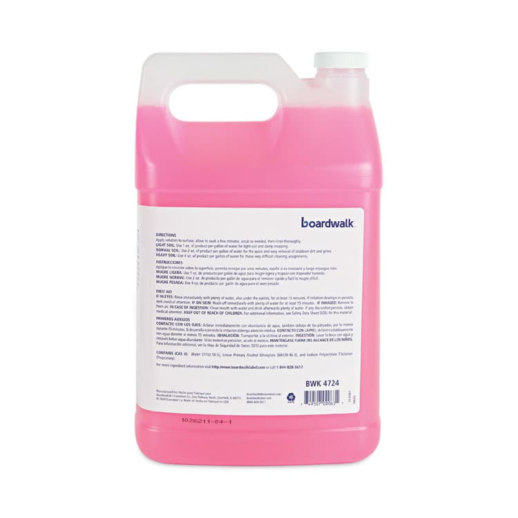 BOARDWALK Industrial Strength All-Purpose Cleaner, Lemon Scent, 1 gal Bottle (BWK4724EA) thumbnail 4