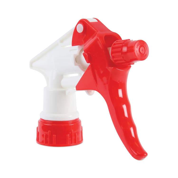 BOARDWALK General Purpose Trigger Sprayer, 8" Tube, Fits 16 oz to 24 oz Bottles, Red/White, 24/Carton (BWK09227)