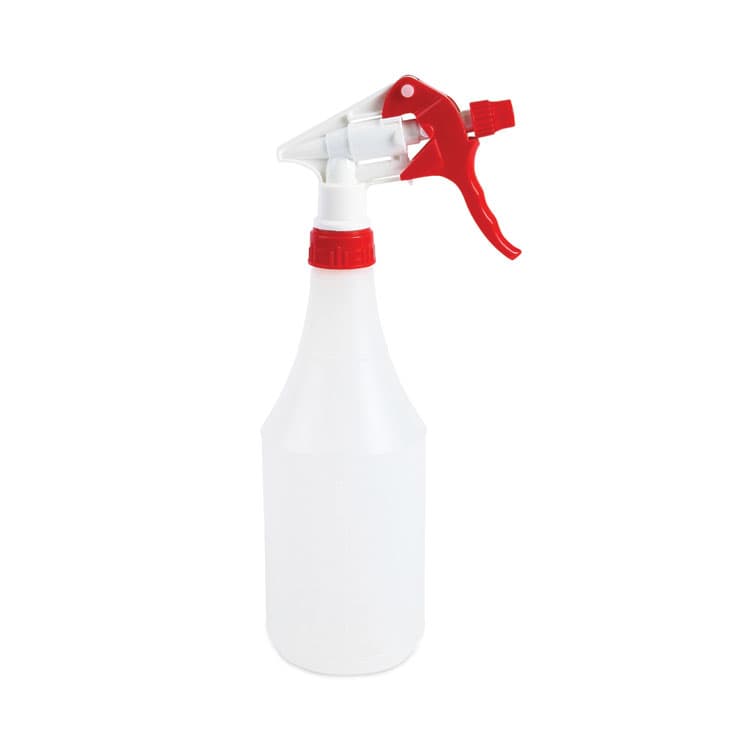 BOARDWALK General Purpose Trigger Sprayer, 8" Tube, Fits 16 oz to 24 oz Bottles, Red/White, 24/Carton (BWK09227) thumbnail 4