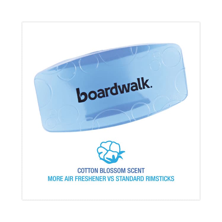 BOARDWALK Toilet Bowl Clip, Cotton Blossom Scent, Blue, 12/Box (BWKCLIPCBL) thumbnail 3
