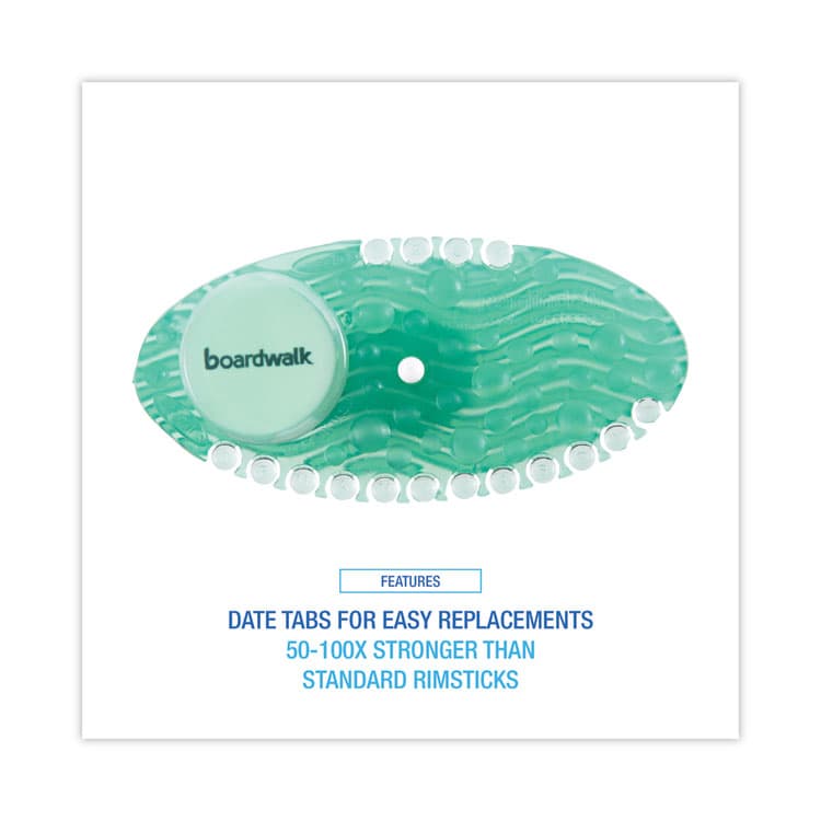 BOARDWALK Curve Solid Air Freshener, Cucumber Melon, Green, 10/Box (BWKCURVECME) thumbnail 3