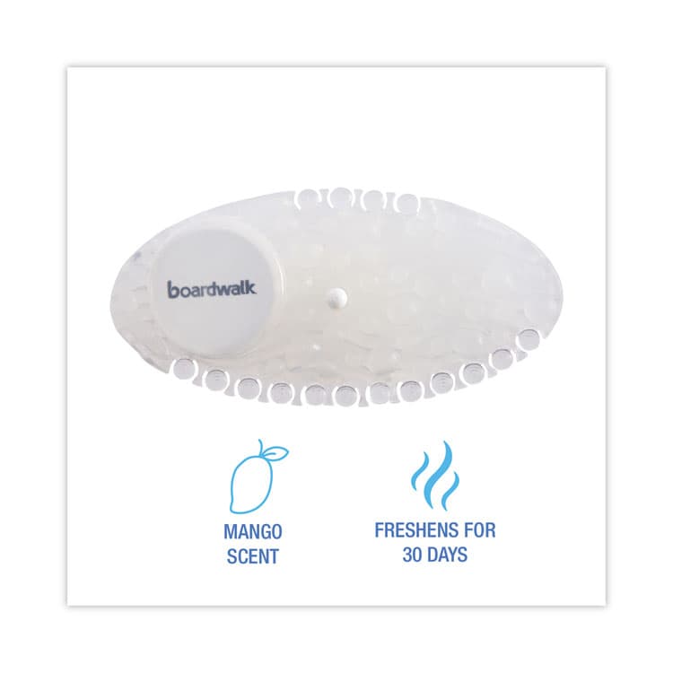 BOARDWALK Curve Solid Air Freshener, Mango, Clear, 10/Box, 6 Boxes/Carton (BWKCURVEMANCT) thumbnail 3