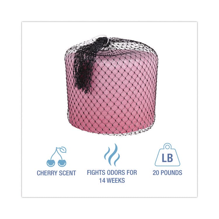 BOARDWALK 14-Week Super Block Deodorizer, 20 lb, Pink, Cherry (BWKG20) thumbnail 3