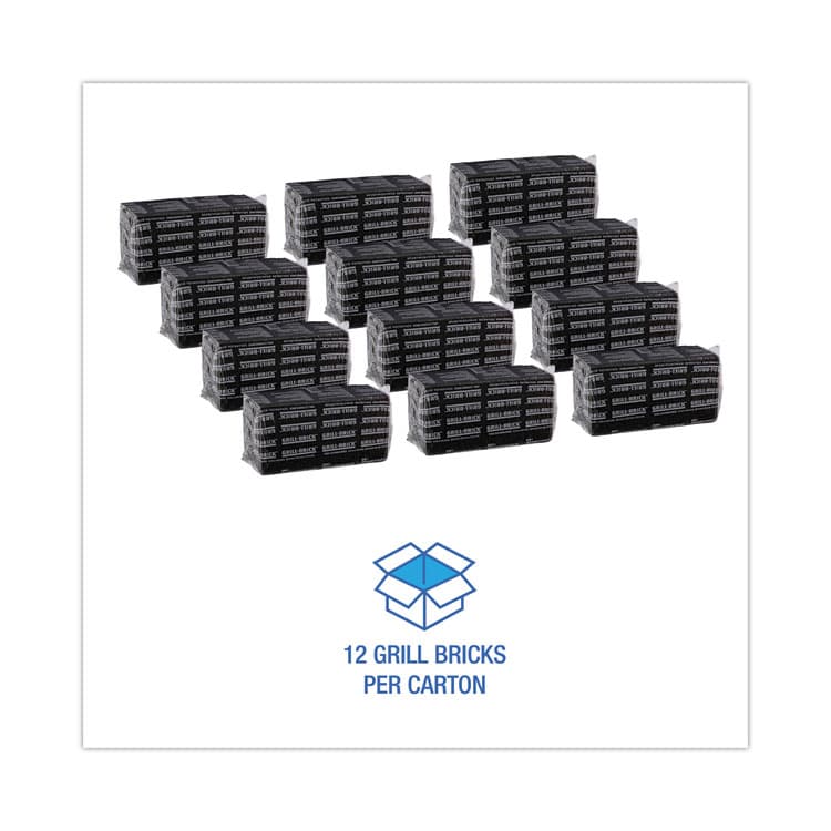 BOARDWALK Grill Brick, 8 x 4, Black, 12/Carton (BWKGB12PC) thumbnail 3