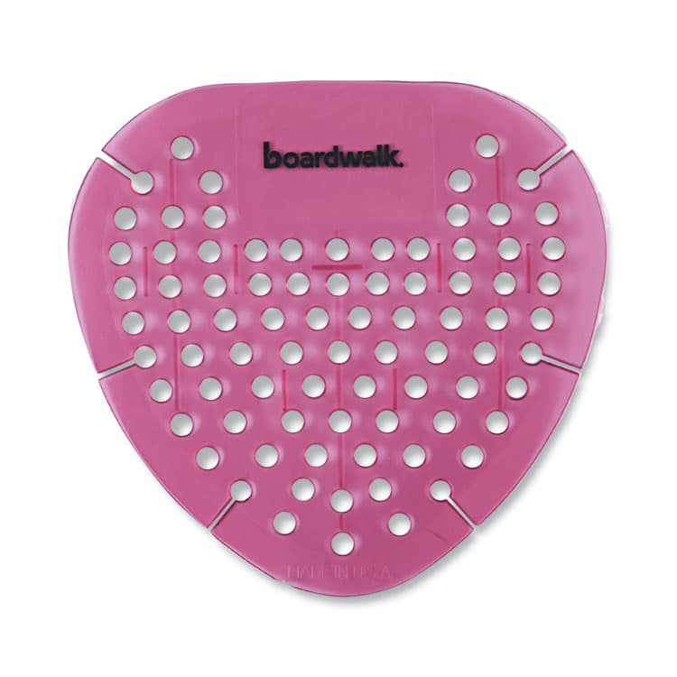 BOARDWALK Gem Urinal Deodorizer Screen, Spiced Apple Scent, Red, 12/Box (BWKGEMSAP)