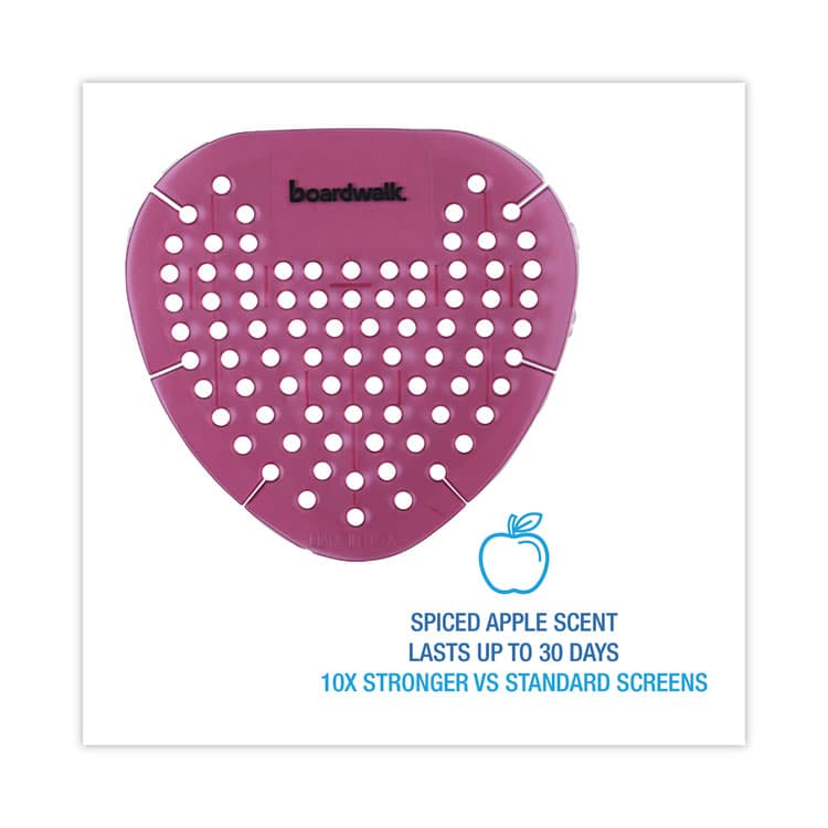 BOARDWALK Gem Urinal Deodorizer Screen, Spiced Apple Scent, Red, 12/Box (BWKGEMSAP) thumbnail 2