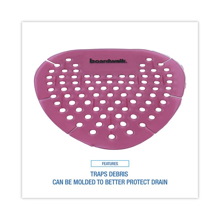 BOARDWALK Gem Urinal Deodorizer Screen, Spiced Apple Scent, Red, 12/Box (BWKGEMSAP) thumbnail 3