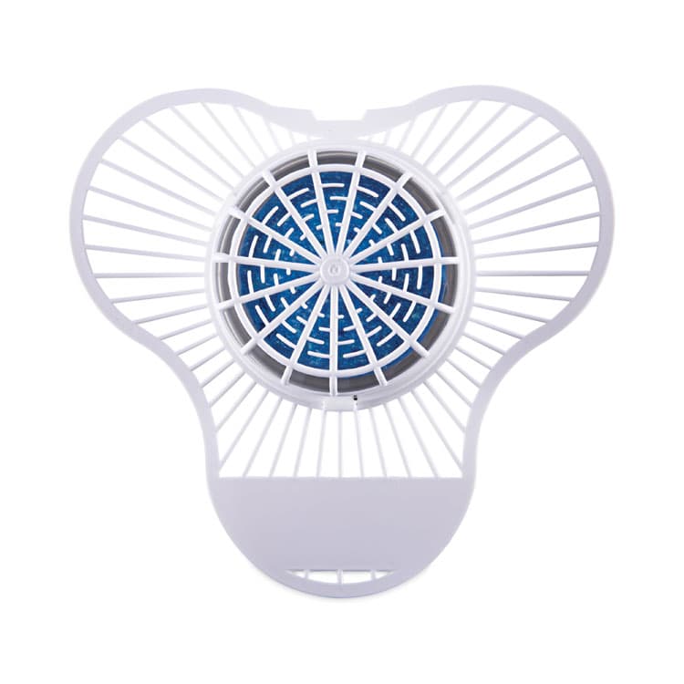 BOARDWALK Urinal Screen with Non-Para Deodorizer Block, Green Apple Scent, Blue/White, 3.25 oz, 12/Box (BWKNUS) thumbnail 2