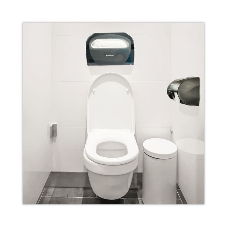 BOARDWALK Toilet Seat Cover Dispenser, 17.25 x 3.13 x 11.75, Smoke (BWKTS510SBBWEA) thumbnail 4