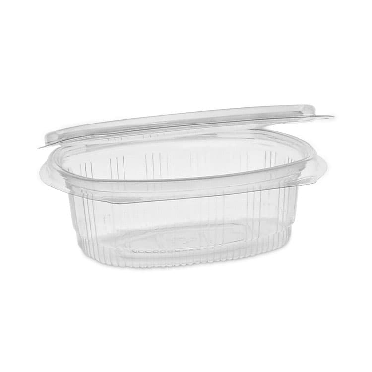 PACTIV EVERGREEN CORPORATION EarthChoice Recycled PET Hinged Container, 12 oz, 4.92 x 5.87 x 1.89, Clear, Plastic, 200/Carton (PCT0CA910120000)