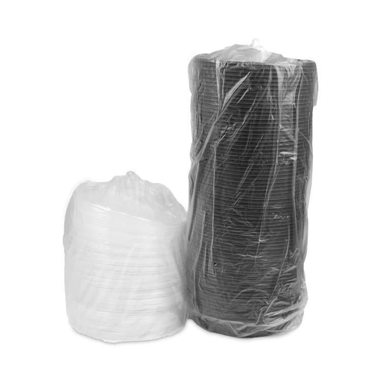 PACTIV EVERGREEN CORPORATION EarthChoice MealMaster Container with Lid, 48 oz, 9" Diameter x 2.12" h, Black/Clear, Plastic, 150/Carton (PCT0CN80948CSTC) thumbnail 3