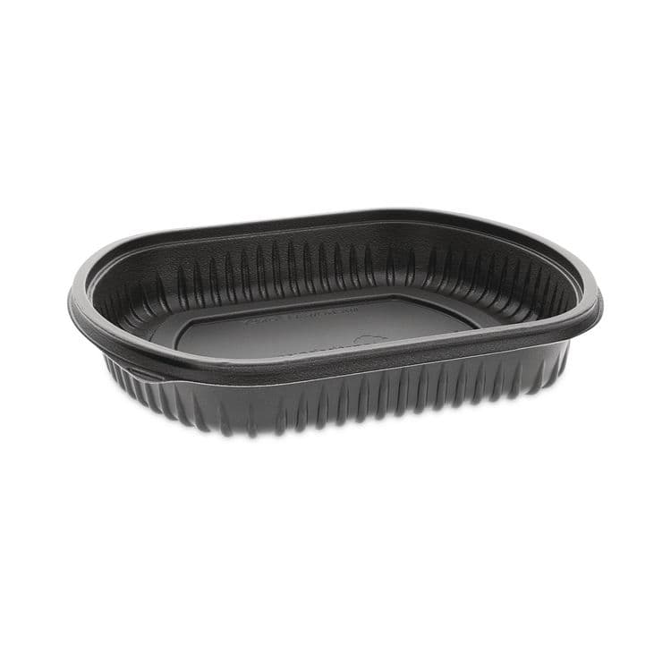 PACTIV EVERGREEN CORPORATION Clearview Micromax Microwavable Container, 36 oz, 9.37 x 8 x 1.5, Black, Plastic, 250/Carton (PCT0CN846360000) thumbnail 2