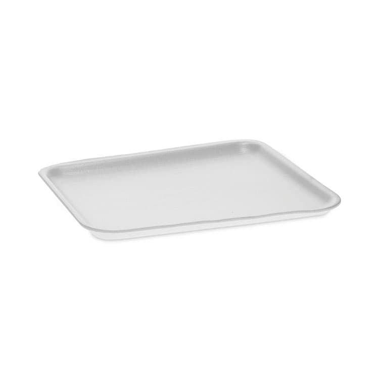 PACTIV EVERGREEN CORPORATION Supermarket Tray, #8S, 10 x 8 x 0.65, White, Foam, 500/Carton (PCT0TF108S00000)