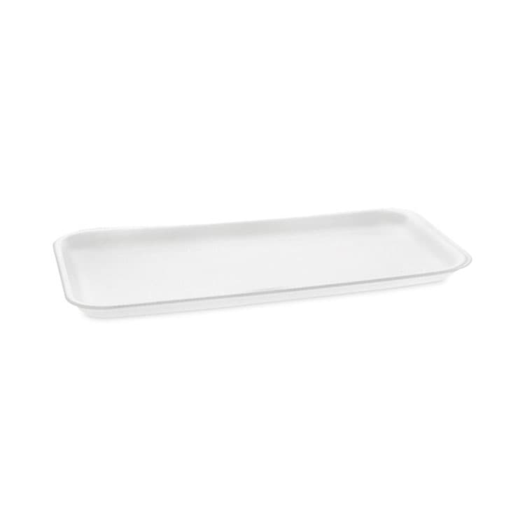 PACTIV EVERGREEN CORPORATION Supermarket Tray, #10S, 10.75 x 5.7 x 0.65, White, Foam, 500/Carton (PCT0TF110S00000)