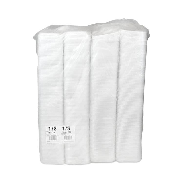 PACTIV EVERGREEN CORPORATION Supermarket Tray, #17, 8.3 x 4.8 x 0.65, White, Foam, 1,000/Carton (PCT0TF117S00000) thumbnail 2