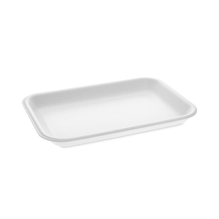 PACTIV EVERGREEN CORPORATION Supermarket Tray, #2, 8.2 x 5.7 x 0.91, White, Foam ,500/Carton (PCT0TF100200000)