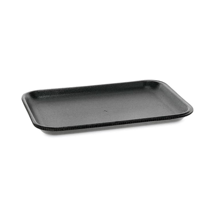 PACTIV EVERGREEN CORPORATION Supermarket Tray, #2S, 8.2 x 5.7 x 0.65, Black, Foam, 500/Carton (PCT0TFB02S00000)