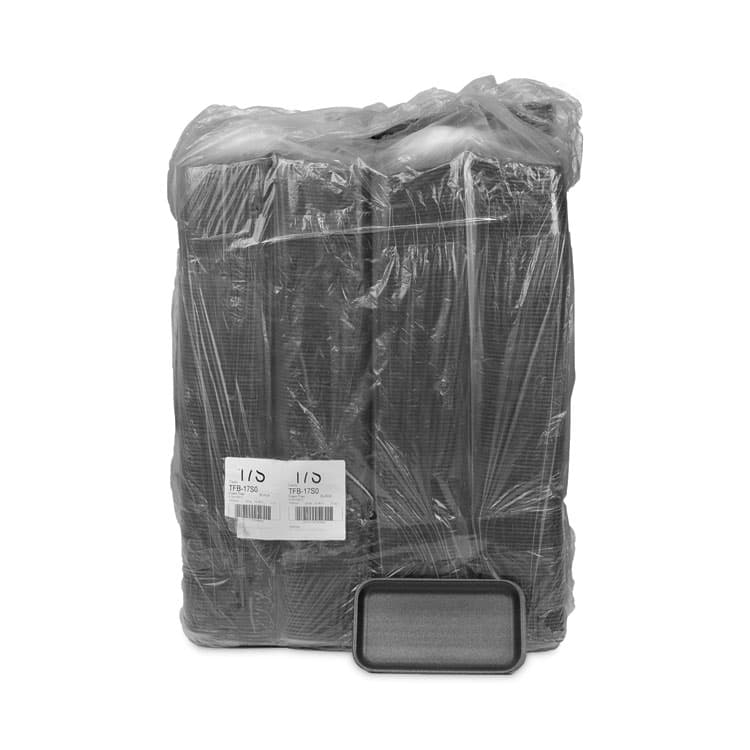 PACTIV EVERGREEN CORPORATION Meat Tray, #17S, 8.3 x 4.8 x 0.65, Black, Foam, 1,000/Carton (PCT0TFB17S00000) thumbnail 4